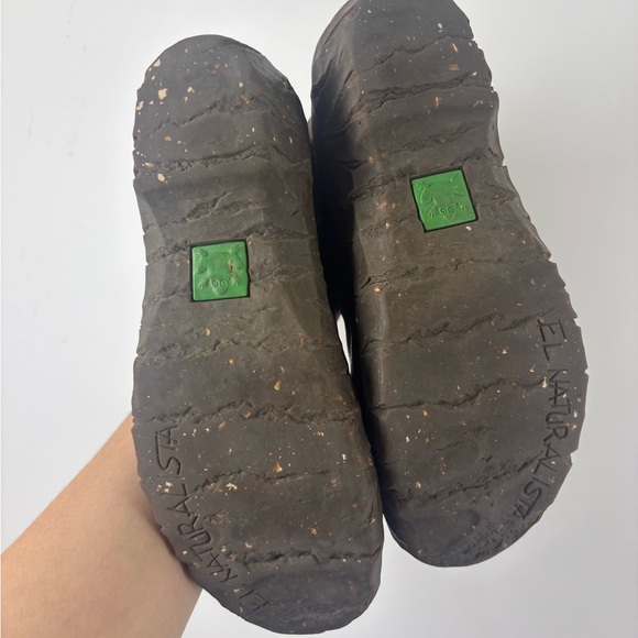 El Naturalista Maroon Burgundy Leather Ankle Booties Red Purple Nature 8 8.5 39 - Picture 4 of 4